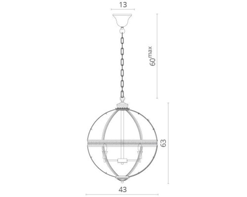 Подвесная люстра Sfera 1015/02 SP-4 Divinare