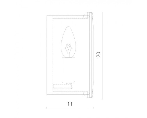 Настенный светильник Ostin 1100/02 AP-1 Divinare Настенный светильник Ostin 1100/02 AP-1 Divinare