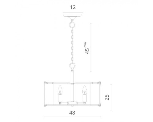Подвесная люстра Ostin 1100/02 SP-5 Divinare Подвесная люстра Ostin 1100/02 SP-5 Divinare