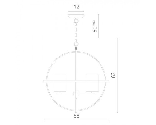 Подвесная люстра Spazio 1159/02 LM-4 Divinare Подвесная люстра Spazio 1159/02 LM-4 Divinare
