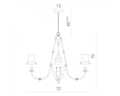Подвесная люстра Archeo 1165/01 LM-6 Divinare Подвесная люстра Archeo 1165/01 LM-6 Divinare