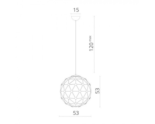 Подвесная люстра Cristallino 1610/02 SP-60 Divinare