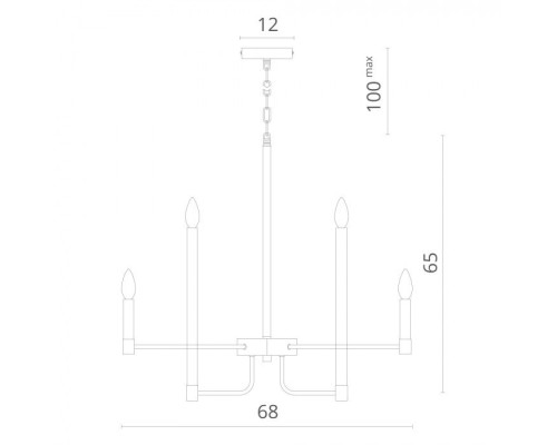 Подвесная люстра Lokki 2543/04 LM-12 Divinare Подвесная люстра Lokki 2543/04 LM-12 Divinare