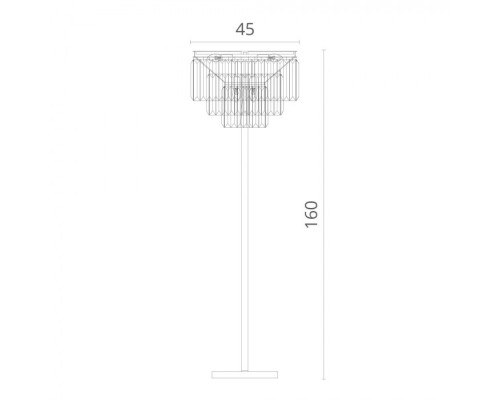 Торшер Nova Cognac 3002/06 PN-6 Divinare Торшер Nova Cognac 3002/06 PN-6 Divinare