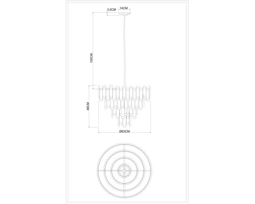 Подвесная люстра Rosie 3511/02 LM-8 Divinare Подвесная люстра Rosie 3511/02 LM-8 Divinare