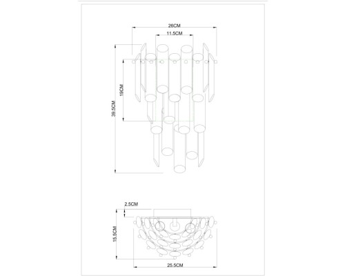 Настенный светильник Rosie 3511/17 AP-3 Divinare Настенный светильник Rosie 3511/17 AP-3 Divinare