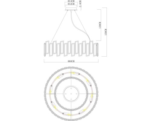 Подвесная люстра Romilda 3512/17 LM-8 Divinare Подвесная люстра Romilda 3512/17 LM-8 Divinare