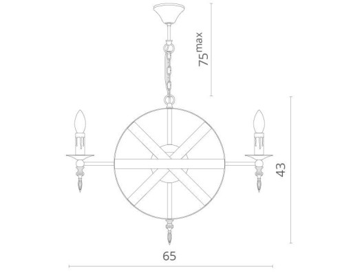 Подвесная люстра Eterno 4043/04 SP-8 Divinare Подвесная люстра Eterno 4043/04 SP-8 Divinare