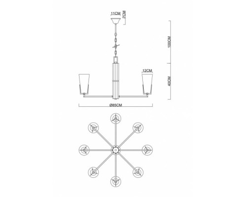 Подвесная люстра Subra 4503/17 LM-8 Divinare Подвесная люстра Subra 4503/17 LM-8 Divinare