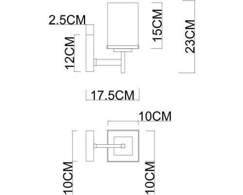 Бра Fawaris 4504/17 AP-1 Divinare Бра Fawaris 4504/17 AP-1 Divinare