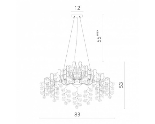 Подвесная люстра Spumante 7288/26 SP-9 Divinare Подвесная люстра Spumante 7288/26 SP-9 Divinare