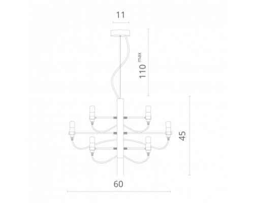 Подвесная люстра Molto 8030/02 LM-18 Divinare Подвесная люстра Molto 8030/02 LM-18 Divinare