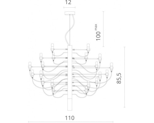 Подвесная люстра Molto 8030/02 LM-50 Divinare Подвесная люстра Molto 8030/02 LM-50 Divinare