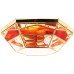 Потолочная люстра  1007/3PL-B.CRISTALLO M+ROSSO Doge Luce
