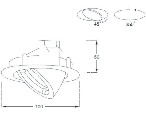 Точечный светильник Downlight A1603-CH Donolux Точечный светильник Downlight A1603-CH Donolux