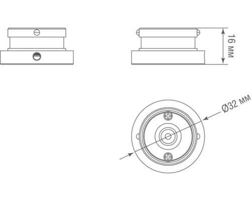 Заглушка Round Line Cap DLR B Donolux Заглушка Round Line Cap DLR B Donolux