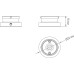 Заглушка Round Line Cap DLR B Donolux