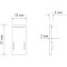 Заглушка Slim Line Cap DLS CW Donolux