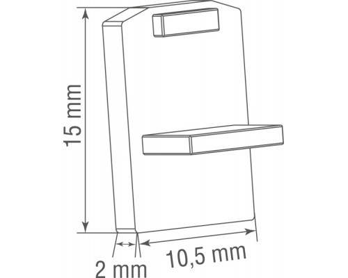 Заглушка Slim Line Mini Cap DLSM B Donolux