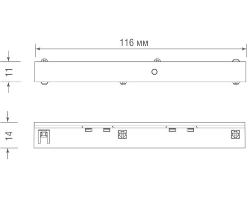 Коннектор прямой Slim Line Connector 180 DLS B Donolux Коннектор прямой Slim Line Connector 180 DLS B Donolux