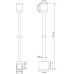 Соединитель на стойке CODE 1.2 Connector 180 H700 B DL20224 Donolux