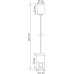 Соединитель с тросом CODE 1.2 Connector 180 Suspension B DL20224 Donolux