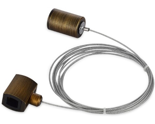 Соединитель с тросом CODE 1.2 Connector 180 Suspension BBr DL20224 Donolux Соединитель с тросом CODE 1.2 Connector 180 Suspension BBr DL20224 Donolux