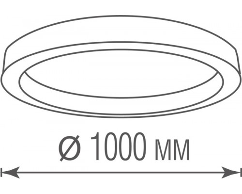 Потолочный светильник Aura DL1000C90WW Black Donolux