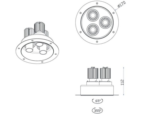 Точечный светильник Ray DL18152R9W3B Donolux Точечный светильник Ray DL18152R9W3B Donolux