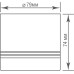 Точечный светильник Barell DL18482R9W1B IP44 Donolux