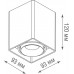Точечный светильник Lumme DL18611/01WW-SQ Silver Grey Donolux