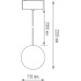 Трековый светильник Bubble DL18794WW10BSDim Donolux
