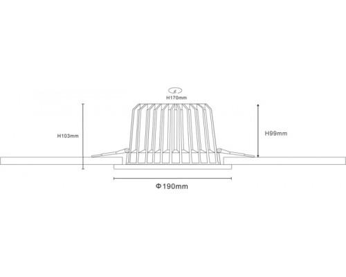 Точечный светильник Loop DL18838/30W White R Dim 4000K Donolux Точечный светильник Loop DL18838/30W White R Dim 4000K Donolux