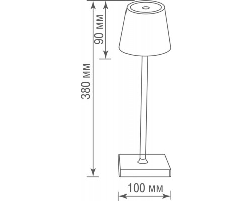 Уличная настольная лампа IQ DL20701TW1W Donolux