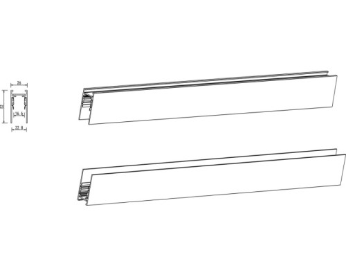 Шинопровод SPACE-Track system DLT2500CB Donolux