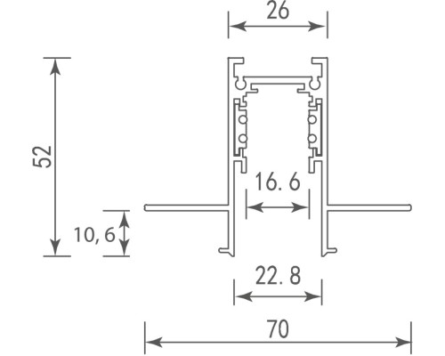 Шинопровод SPACE-Track system DLT2500InB M Donolux Шинопровод SPACE-Track system DLT2500InB M Donolux
