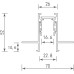 Шинопровод SPACE-Track system DLT2500InB M Donolux