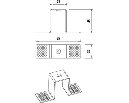 Крепеж SPACE-Track system Fixing CW Donolux Крепеж SPACE-Track system Fixing CW Donolux