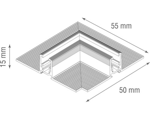Соединитель L-образный Slim Line Mini L corner DLSM InB Donolux Соединитель L-образный Slim Line Mini L corner DLSM InB Donolux