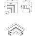 Соединитель L-образный SPACE-Track system L corner InB Donolux