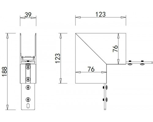 Соединитель угловой Magic track Outter corner DLMB Sp Donolux Соединитель угловой Magic track Outter corner DLMB Sp Donolux