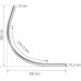 Круглый угол-соединитель Slim Line Mini R corner 300 CB Donolux