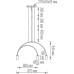 Подвесной светильник Saga S111018/3Brass Donolux