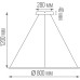 Подвесной светильник Nimbo S111024/1R 48W White In Donolux
