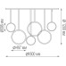 Подвесной светильник Olimpiya S111024/6 180W White Donolux