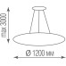 Подвесной светильник Disco S111094RNW1W1200 Donolux