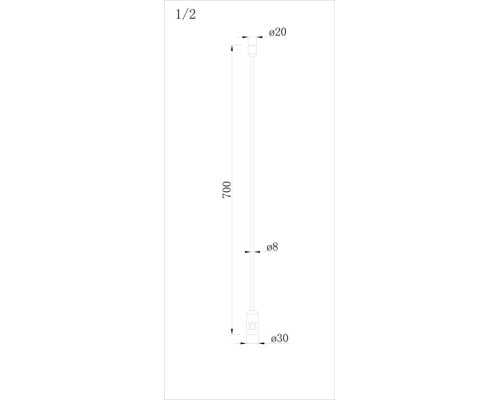 Стойка CODE 1.2 Single Stand H700 B DL20224 Donolux Стойка CODE 1.2 Single Stand H700 B DL20224 Donolux