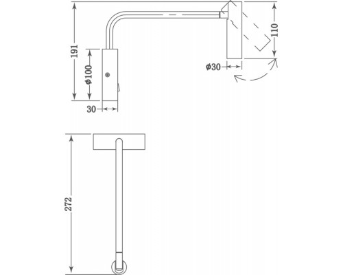Бра Saga W111018WW3B Donolux Бра Saga W111018WW3B Donolux