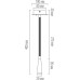 Настенный светильник Kaa W111044/1Black Bronze Donolux