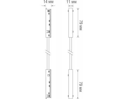 Коннектор гибкий Slim Line Сonnector 90 DLS B Donolux